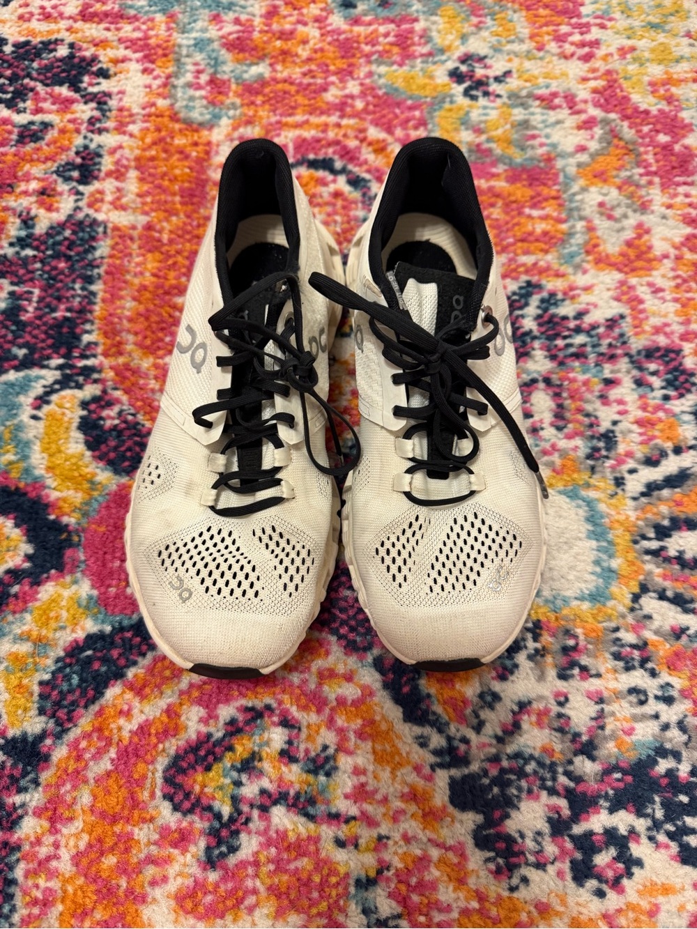 On Running Women's Cloud Running Shoes in White/Black